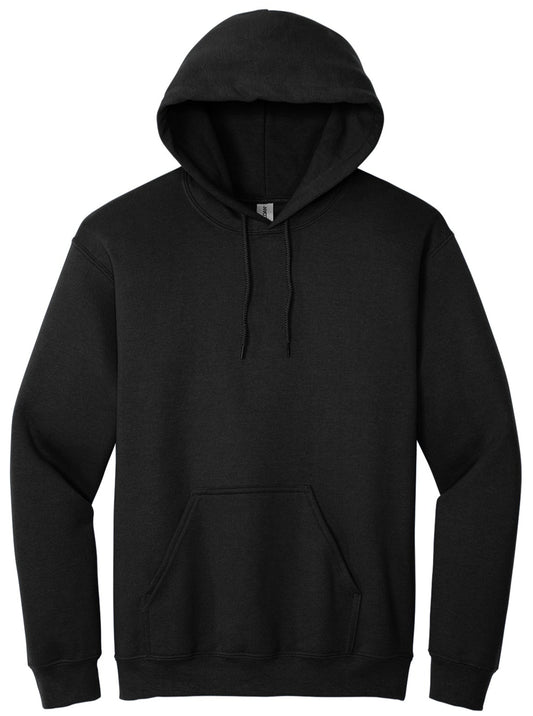 (12) Gildan Heavy Blend Hooded Sweatshirts – Custom Logo Front & Back (Any Color)