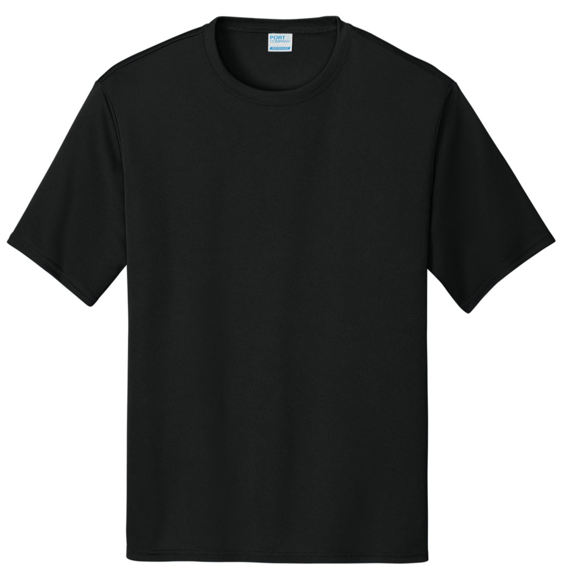 (12) Port & Co Performance Tees – Custom Logo Front & Back (Any Color)