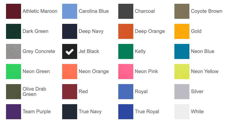 (12) Port & Co Performance Tees – Custom Logo Front & Back (Any Color)